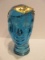 Vidrios San Miguel Blue Recycled Glass Mannequin Head Made in Spain