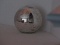 Mercury Glass Finish Sphere Form Accent Light Shade w/ Notch in Base For Card