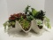 Decorative Faux Large Clam Shell Planter w/ Succulent Plants