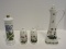 Lot - Portmeirion Botanic Garden Salt/Pepper Shakers, Pepper Mill & Oil Bottle