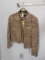 Bagatelle Genuine Leather Leopard Print Ladies Jacket