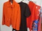Lot - 4 Ladies Designer Garments Worth Silk Paisley Blouse Size M