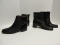 Lot - Salvatore Ferragamo Boutique Leather Boots Size 9