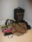 Lot - American Tourist Luggage on Casters w/ Handle, Bellsouth Classic Canvas Duffle Bag