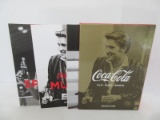 Set - 3 Coca-Cola Film, Music & Sports Books in Slip Case Memorabilia American Culture
