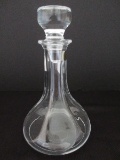Cristal D'Arques-Durand Rambouillet Pattern Crystal Decanter w/ Stopper Panel Design