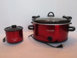 Hamilton Beach 6qt Slow Cooker-Red w/ Locking Lid & Little Dipper Red