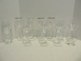 Lot - Crystal Wine Stems 3 Signed Riedell 9