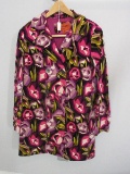 Missoni Double Breasted Ladies Jacket Rosebud/Foliage Vivid Color