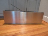 R.H. Modern Minimalist Sleek Brushed Stainless Steel Floating Wall Shelf w/ Hardware