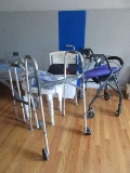 Geriatric Lot - Walkers, Canes, Shower Chairs, Face Masks