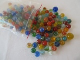 Assortment Glass Marbles Various Color & Patterns