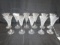 11 Heisey Floral Etched Glass Port Glasses 5 1/2