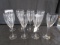 8 Orrefors Vintage Clear White Wine Hook Pattern Crystal Glasses