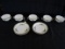 Noritake Sorrento Japan Lot - Gilded Trim Ornate Motif 6 Saucers, 5 Cups