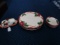 Franciscan Dinnerware Ceramic Lot - Apple Motif 1 Plate 10 3/4
