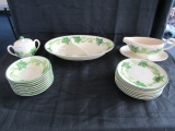 Franciscan Earthenware Lot - Divided Platter Oak Leaf Pattern 12 1/2