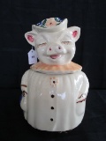 Shawnee Pottery Lady Pig Vintage Cookie Jar Ceramic 11 1/4