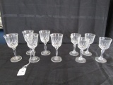 Lot - Villery & Boch 5 Flame-Etched Port Glasses 5