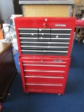 Craftsman Red 2 Part Tool Organizer on Casters w/ Lock/Key