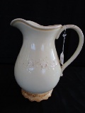 Pier 1 Gemma Baroque Italy Large Pitcher Ornate Curling Motif