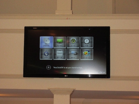 LG 54" Flat Screen T.V. w/ Remote, Stand Base & Wall Mount Thin Profile Tilt Flat Panel