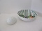 Lot - Ceramic Fruit Pattern Bowl Hand Painted Ceramic Made in Italy 3 1/4