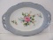 Nippon Hand Painted Bowl w/ Pierced Handles Floral Spray Design w/ Embellished Rim