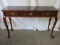 Queen Anne Style Cherry Finish Console/Sofa Table w/ 3 Drawers & Classic Pulls