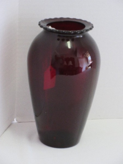 Depression Glass Anchor Hocking Royal Ruby 9" Flower Vase