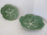 Majolica Style Cabbage Leaves Pattern Bowl by Bordallo Pinheiro
