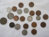 Lot - Misc. Foreign Coins 1930's, 1940's & Other