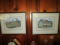 Pair - Cottage Prints Anne Hathaway's Cottage & Shakespeare's Birthplace
