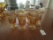 Amber Glass 6 Port/Sherry Twist Motif on Pontil Base