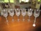 6 Tall Diamond-Cut Wine Glasses