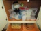 Tupperware/Cabinet Lot - Contents of Cabinets Tupperware Boxes, Placemats, Etc.