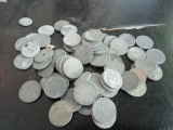 Lot - Vintage Nazi Germany Reich Coins, 2 Vichi France Franks