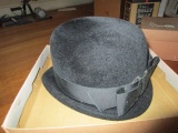 Peachbloom Velour Imported Fur Black Ladies Hat