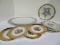 Lot - Royal Munich Bavaria Porcelain Pierced Handle Sandwich Tray Columbine Flower Pattern