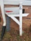 Wooden Painted White 4x4 Mail Box Post w/ Metal US Mail Box