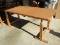 Pine Base Adjustable Height Work Station Table w/ Lift Off Top