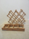 2 Wooden According Style Wine Racks
