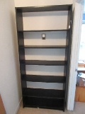Black Matte Finish Bookcase w/ Adjustable Shelving