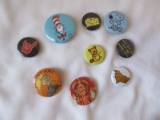 Lot - Vintage Buttons Snoopy Cat in Hat Pig-Pen, Etc.