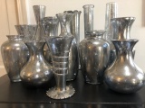 Lot - 16 Antique Silver Patina Design Lamps Various Designs/Types
