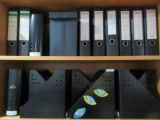 Lot - Office Supplies Ring Binder Notebooks, Magazine Holders