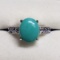 Silver Turquoise Tanzanite Ring