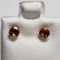 14K White Gold Citrine 0.4ct. Earrings