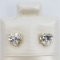 9K Yellow Gold Cubic Zirconia Earrings