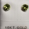 10K Yellow Gold Peridot 0.5ct. Earrings